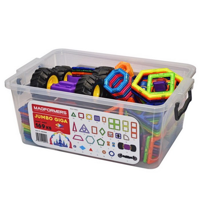 Magformers Jumbo GIGA box, 169 ks