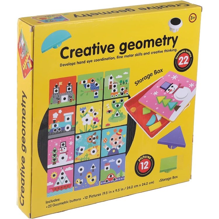 Školská vkladačka Geometrické tvary, 12 kariet