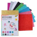 Folia Hárky z moosgummi glitter A4, 10 farieb