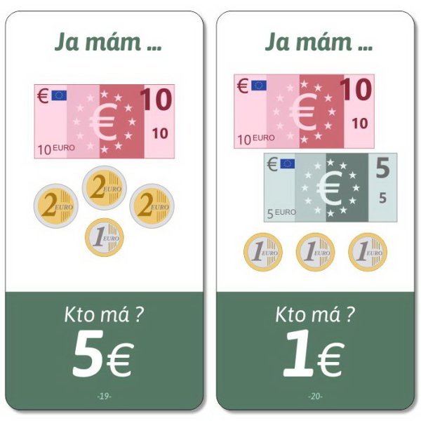Ja mám, kto má - Euro peniaze do 20