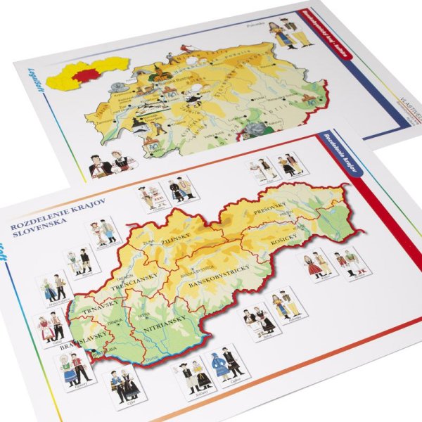 Kartónové obrazy Kraje Slovenska, 18 ks