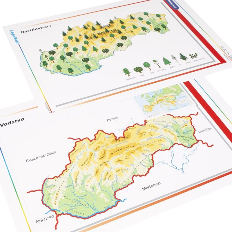 Kartónové obrazy Slovensko moja vlasť, 29 ks