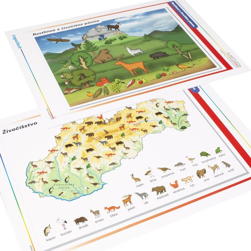 Kartónové obrazy Slovensko moja vlasť, 29 ks