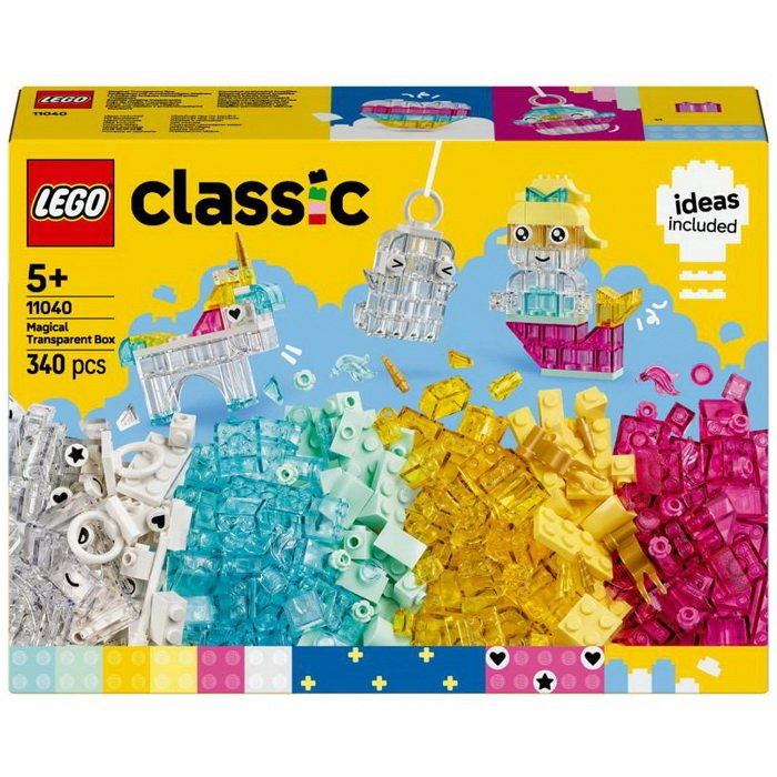 Lego Classic 11040 Kúzelná priehľadná krabička, 340 ks