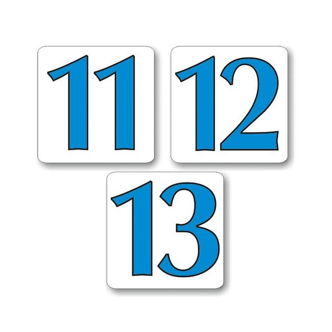Magnetické obrázky Čísla 11-20, 12 kariet