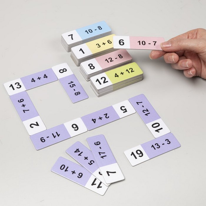 Matematické domino Numerácia do 20, 50 kariet