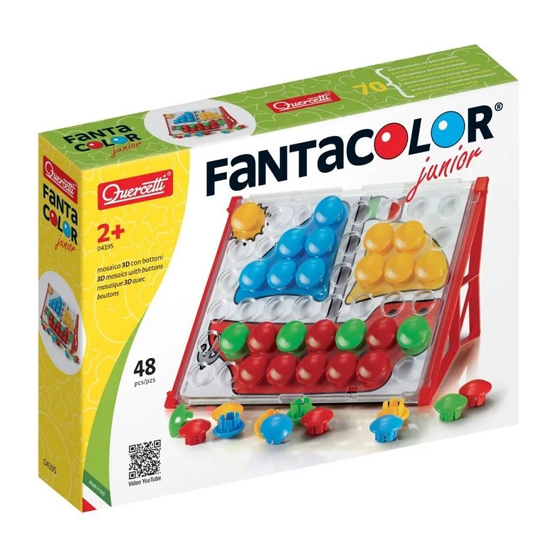 Quercetti Fantacolor Junior Basic mozaika, 48 ks