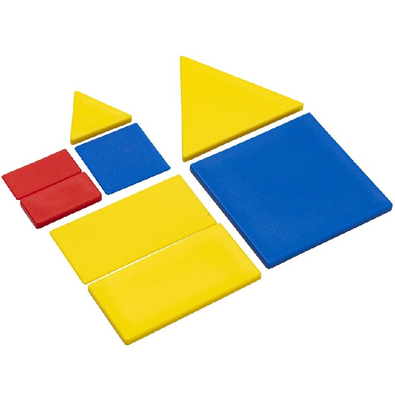 Učebná pomôcka Geometrické tvary, 60 ks