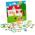 Bigjigs Toys Prevliekacia hra Domček, 36 ks