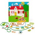 Bigjigs Toys Prevliekacia hra Domček, 36 ks