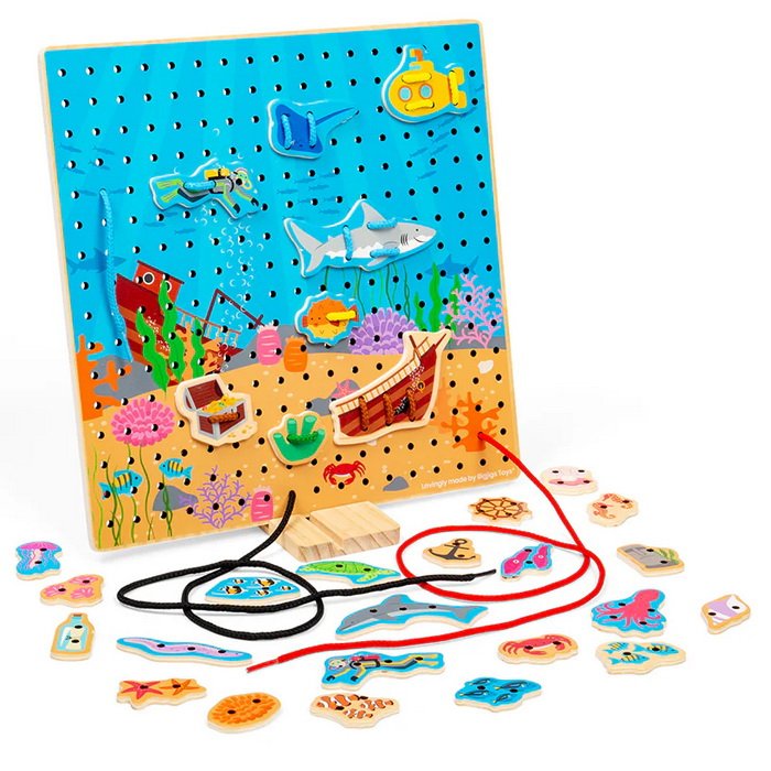Bigjigs Toys Prevliekacia hra More, 36 ks