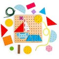Bigjigs Toys Prevliekacia hra Geometrické tvary, 50 ks