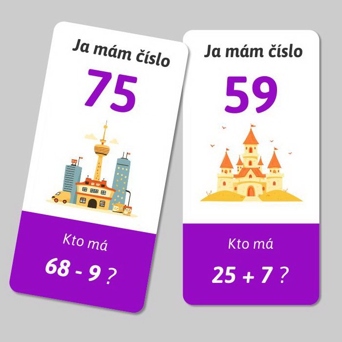 Ja mám, kto má - Počítanie jedno a dvojciferných čísel do 100