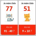 Ja mám, kto má - Počítanie s dvojciferným číslom a celými desiatkami do 100