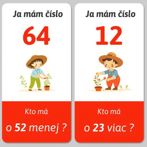 Ja mám, kto má - Počítanie s prirodzenými číslami do 100