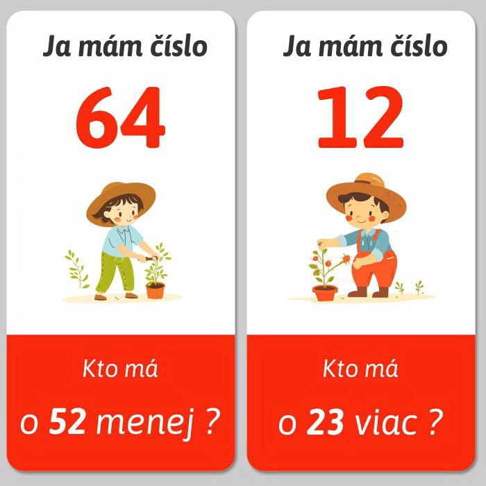 Ja mám, kto má - Počítanie s prirodzenými číslami do 100