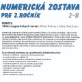 Magnetická numerická zostava pre 2. ročník, 140 kariet