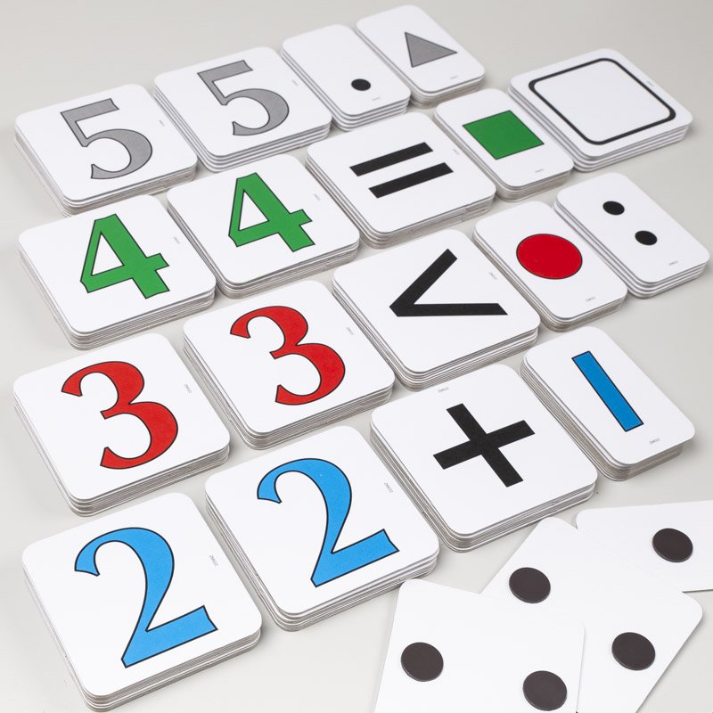 Magnetická numerická zostava pre 3.-4. ročník, 176 kariet