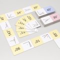 Matematické domino Priamy a pravý uhol, 36 kartičiek