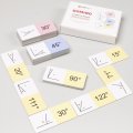 Matematické domino Priamy a pravý uhol, 36 kartičiek