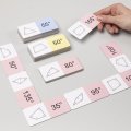 Matematické domino Vnútorné uhly, 36 kartičiek