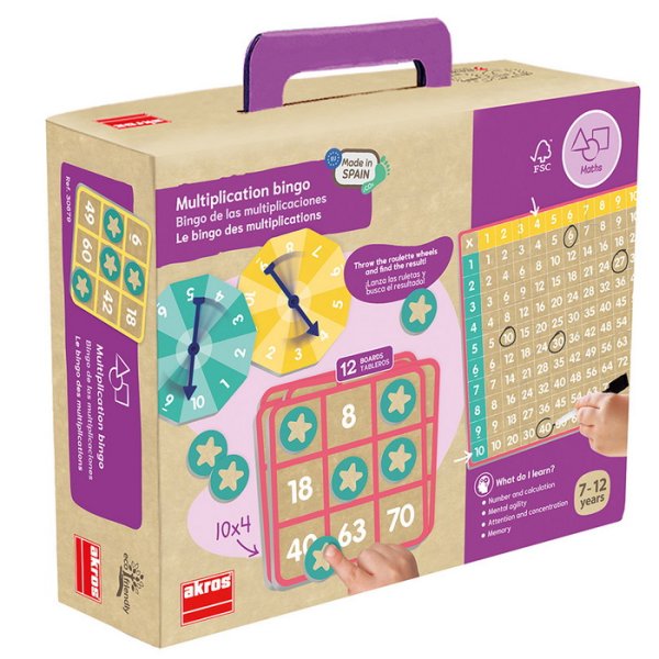 Akros Bingo hra na násobilku