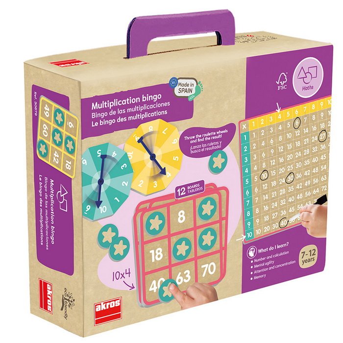 Akros Bingo hra na násobilku
