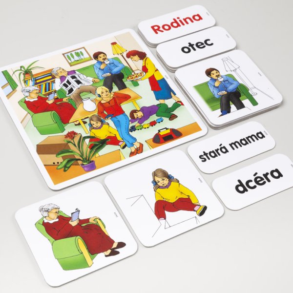 Magnetické obrázky Rodina, 19 kariet