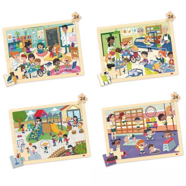 Moja inkluzívna škola, sada 4 puzzle