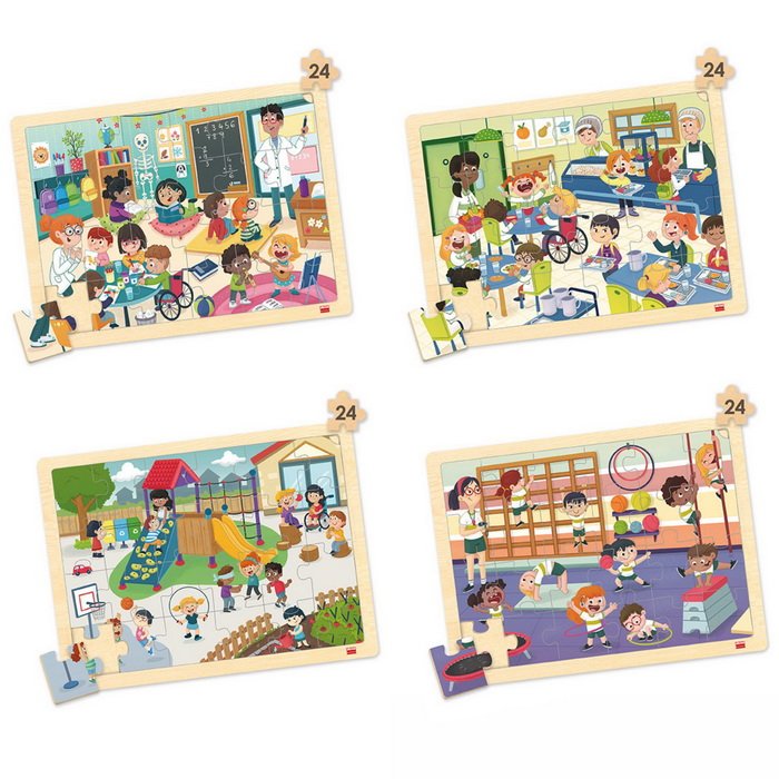 Moja inkluzívna škola, sada 4 puzzle