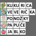 Obrázky a slabiky, 150 kariet