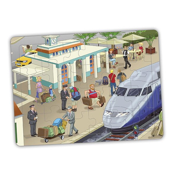Penové puzzle Mesto, 4v1