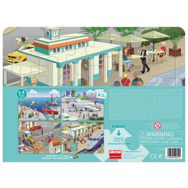 Penové puzzle Mesto, 4v1