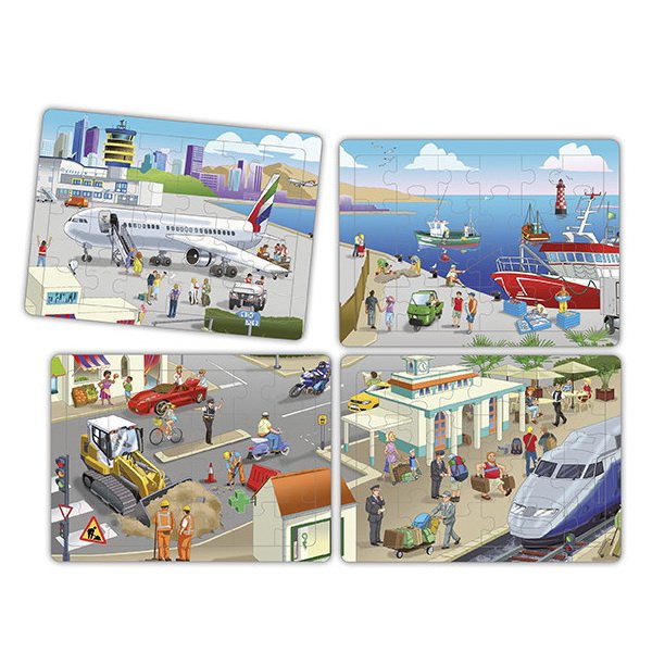 Penové puzzle Mesto, 4v1