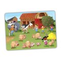 Penové puzzle Na farme, 4v1