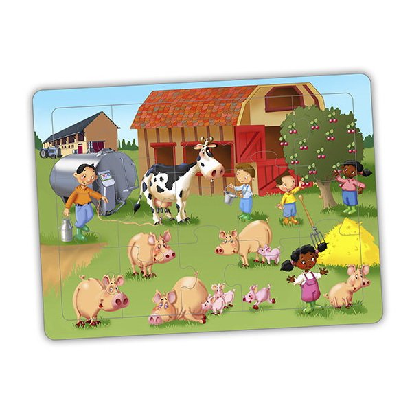 Penové puzzle Na farme, 4v1