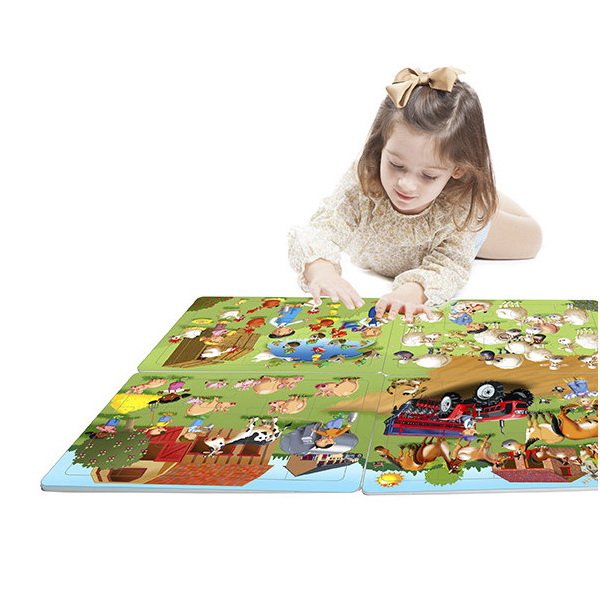 Penové puzzle Na farme, 4v1