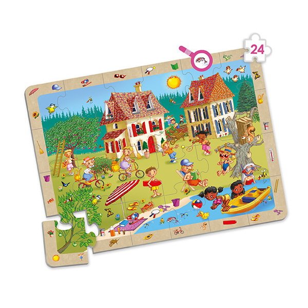 Pozorovacie puzzle Ročné obdobia, sada 4 ks