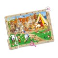 Pozorovacie puzzle Rozprávky, sada 4 ks