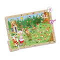 Pozorovacie puzzle Rozprávky, sada 4 ks