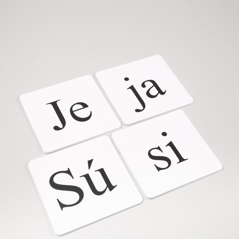 Pracovné karty Slabiky, 100 ks