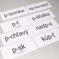 Pracovné karty Vybrané slová po P, 58 kariet