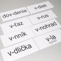 Pracovné karty Vybrané slová po V, 72 kariet