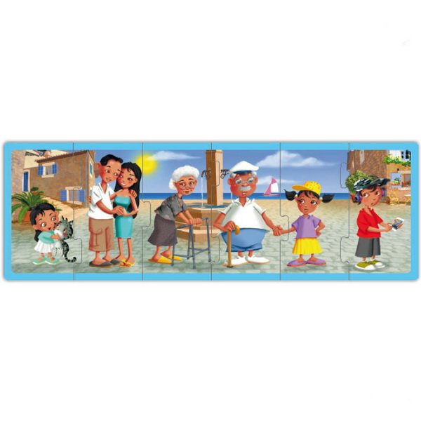 Rodiny súčasného sveta, sada 4 puzzle