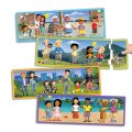 Rodiny súčasného sveta, sada 4 puzzle