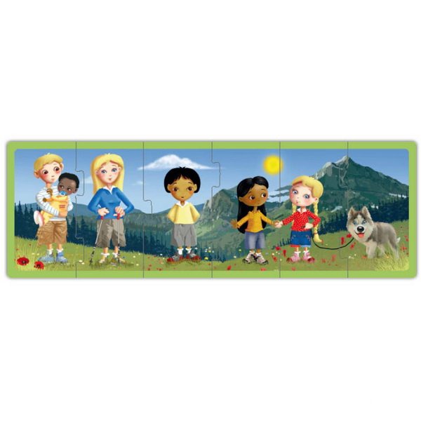 Rodiny súčasného sveta, sada 4 puzzle