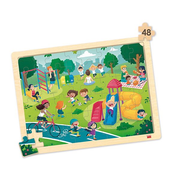 Sada puzzle Miesta, rešpekt a život v harmónii, 4v1