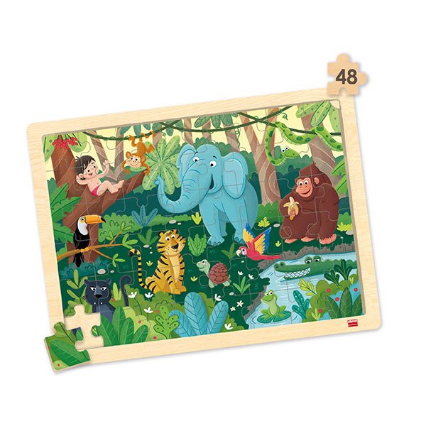 Sada puzzle Miesta, rešpekt a život v harmónii, 4v1