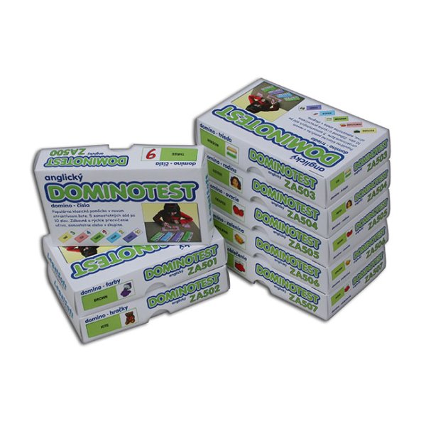 Školská sada Slovíčkové domino - Slovná zásoba AJ
