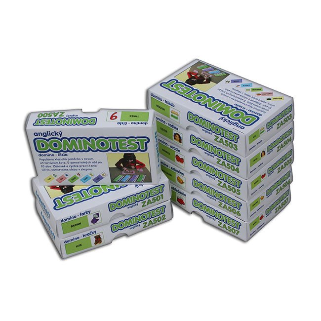 Školská sada Slovíčkové domino - Slovná zásoba AJ